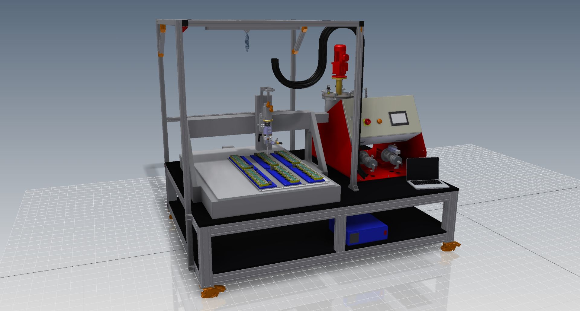 Bild Vergussmaschine Tisch